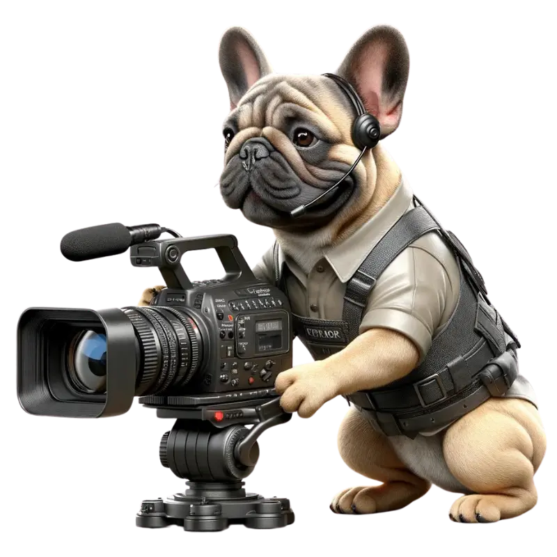 French Bulldog Cameraman